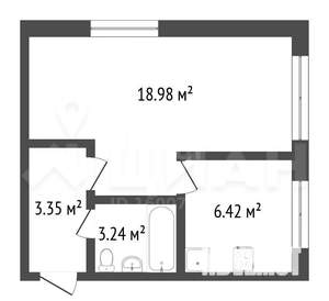 2-к квартира, вторичка, 48м2, 4/6 этаж
