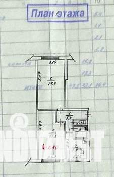2-к квартира, вторичка, 48м2, 1/5 этаж