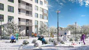 Студия квартира, строящийся дом, 36м2, 8/16 этаж