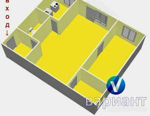 2-к квартира, вторичка, 44м2, 4/5 этаж