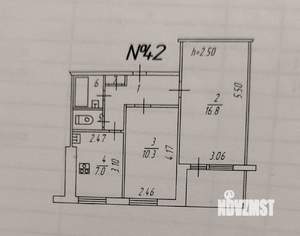 2-к квартира, вторичка, 43м2, 2/9 этаж