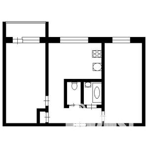 2-к квартира, вторичка, 44м2, 2/5 этаж