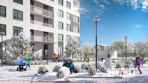 2-к квартира, вторичка, 64м2, 4/16 этаж