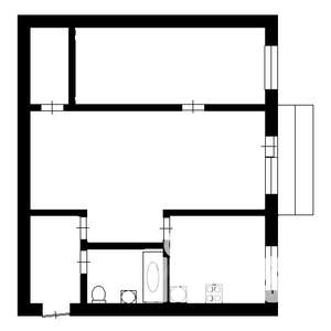 2-к квартира, вторичка, 43м2, 3/9 этаж