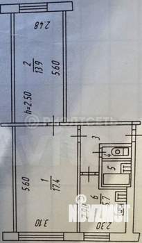 2-к квартира, вторичка, 46м2, 4/5 этаж