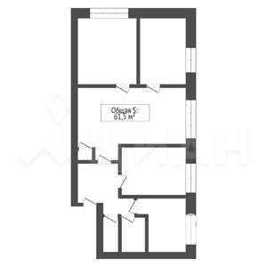 3-к квартира, вторичка, 63м2, 1/7 этаж