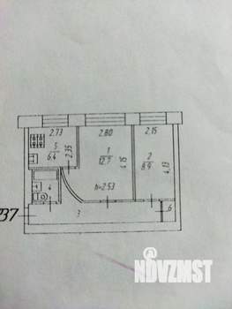 2-к квартира, вторичка, 41м2, 5/5 этаж
